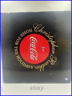 Christopher Radko Coca Cola Santa Cookie Jar Coke Polar Bear 18 New In Box