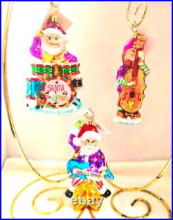 Christopher Radko Completet Set of Santa and the Elf Tones NWT