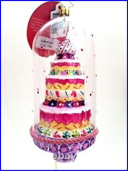 Christopher Radko Confectionary Cloche #1021939 Three Tier Cake