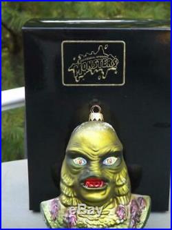 Christopher Radko Creature From The Black Lagoon Halloween Monsters Ornament Bx