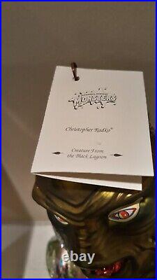 Christopher Radko Creature From The Black Lagoon Hand Made Glass Ornament