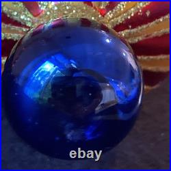 Christopher Radko Crimson Stripes Deluxe Drop Ornament