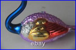 Christopher Radko Crowned Peacock Collectable Glass Ornament 94-377-0