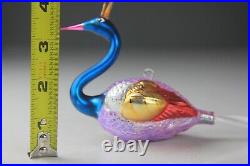 Christopher Radko Crowned Peacock Collectable Glass Ornament 94-377-0