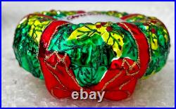 Christopher Radko D'LITE Wreath withCandles & Bow Ornament 1014079 VERY RARE ONE