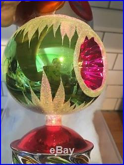 Christopher Radko Dazzle Cone 01-0953-0 Large Ornament 12 Inches Beautiful