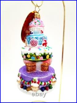 Christopher Radko Deliciously Delightful Cake #1019673 Three Tier Cake