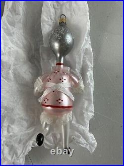 Christopher Radko Dish Run Away With The Spoon Glass Ornament Rare