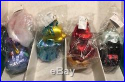 Christopher Radko Disney 1997 The Little Mermaid Ornaments 4 NEW withTag & Box
