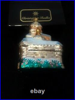 Christopher Radko/Disney 1999 Blue Castle Christmas Ornament
