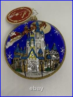 Christopher Radko Disney 2026 Santa Over Cinderella Castle Ornament Wdw