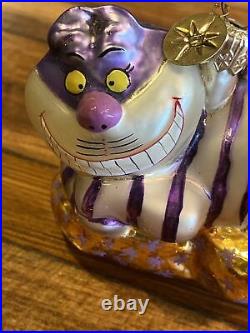 Christopher Radko Disney Alice in Wonderland Ornament Cheshire Cat