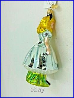 Christopher Radko Disney Alice in Wonderland Ornament with Tag New In Box
