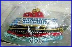 Christopher Radko Disney Cruise Line Ship Christmas Glass Ornament 00-DIS-44 NEW