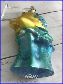 Christopher Radko/Disney Flounder The Little Mermaid Ornament Used