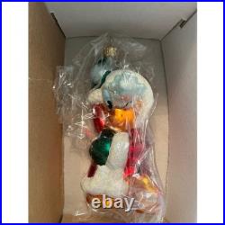 Christopher Radko Disney Mickey and Friends Snowball Fun 2000 6 Ornament Set COA