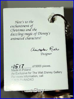 Christopher Radko Disney Ornament BELLE Beauty And The Beast RARE In Box