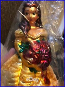 Christopher Radko Disney Ornament BELLE Beauty And The Beast Very RARE In Box