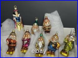 Christopher Radko Disney PETITE SNOW WHITE & THE SEVEN DWARFS Set 99-DIS-4