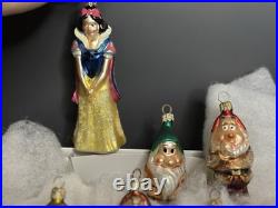 Christopher Radko Disney PETITE SNOW WHITE & THE SEVEN DWARFS Set 99-DIS-4