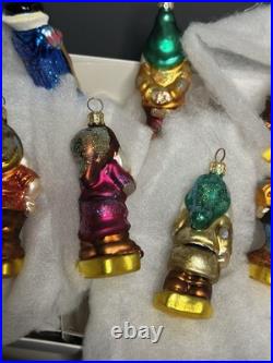 Christopher Radko Disney PETITE SNOW WHITE & THE SEVEN DWARFS Set 99-DIS-4