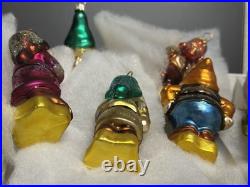 Christopher Radko Disney PETITE SNOW WHITE & THE SEVEN DWARFS Set 99-DIS-4