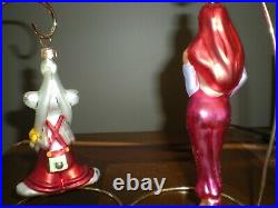 Christopher Radko Disney RARE 1999 ROGER & JESSICA RABBIT Vintage Ornament Set
