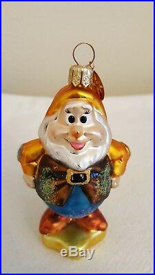 Christopher Radko Disney Snow White And The Seven Dwarfs Ornament Happy