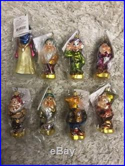 Christopher Radko Disney Snow White Seven Dwarfs Ornaments NEW
