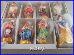 Christopher Radko Disney Snow White and the Seven Dwarfs Ornament Set in Box