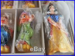 Christopher Radko Disney Snow White and the Seven Dwarfs Ornament Set in Box