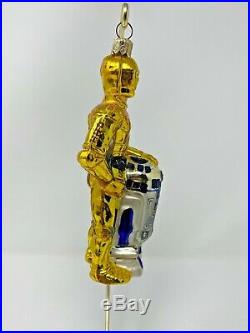 Christopher Radko Disney Star Wars C3PO & R2-D2 Blown Glass Ornament 99-STW-01