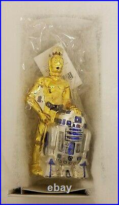 Christopher Radko Disney Star Wars C3PO & R2-D2 Ornament 99-STW-01 Mint HTF