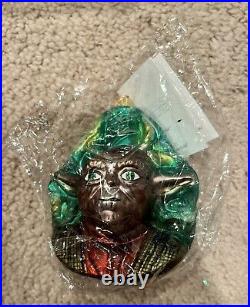 Christopher Radko Disney Star Wars Yoda Holiday Ornament 1998 NEW in Box With Tags