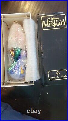 Christopher Radko Disney THE LITTLE MERMAID Ornament ARIEL SEALED PERFECT. NOS