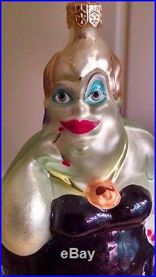 Christopher Radko/Disney URSULA From The Little Mermaid Ornament NIB