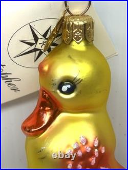 Christopher Radko EGGS & QUACKERS Easter Ornament Vintage 1999 Glass Reflector