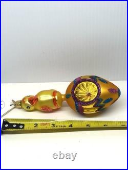 Christopher Radko EGGS & QUACKERS Easter Ornament Vintage 1999 Glass Reflector