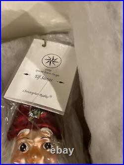 Christopher Radko ELF SECRETS Special Event Christmas Ornament 96-306-3E New+Box