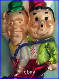 Christopher Radko EXIT STAGE RIGHT LAUREL & HARDY Ornament 99-LAH-01