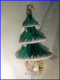 Christopher Radko Elegant EvergreenThree Tiered Tree Ornament 004060 Italian