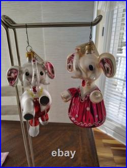 Christopher Radko Elephant Ornaments