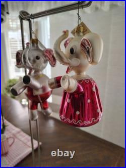Christopher Radko Elephant Ornaments