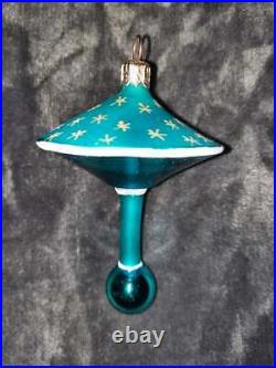 Christopher Radko Elroy's Toy Blown Glass Ornament Blue