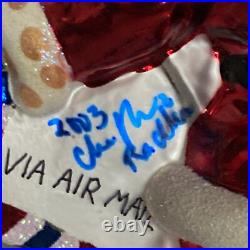 Christopher Radko Express Request Santa Glass Christmas Ornament 6 READ Rare