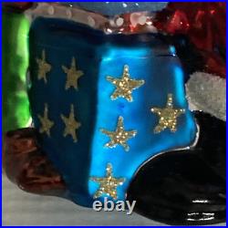 Christopher Radko Express Request Santa Glass Christmas Ornament 6 READ Rare