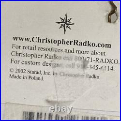 Christopher Radko Express Request Santa Glass Christmas Ornament 6 READ Rare