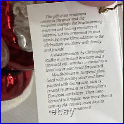 Christopher Radko Express Request Santa Glass Christmas Ornament 6 READ Rare