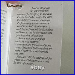 Christopher Radko Express Request Santa Glass Christmas Ornament 6 READ Rare