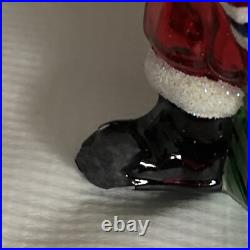 Christopher Radko Express Request Santa Glass Christmas Ornament 6 READ Rare